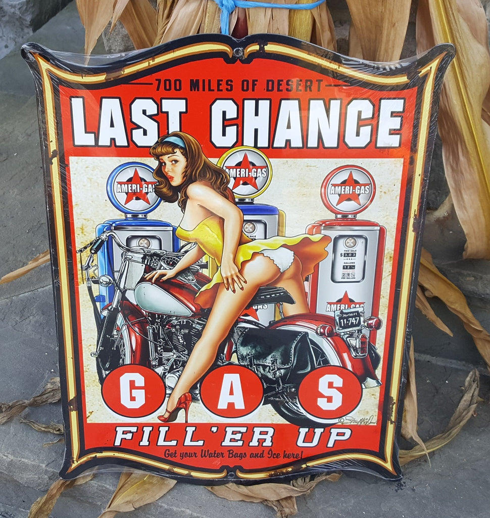 Vintage Gas Pump Pin-up Girl #2
